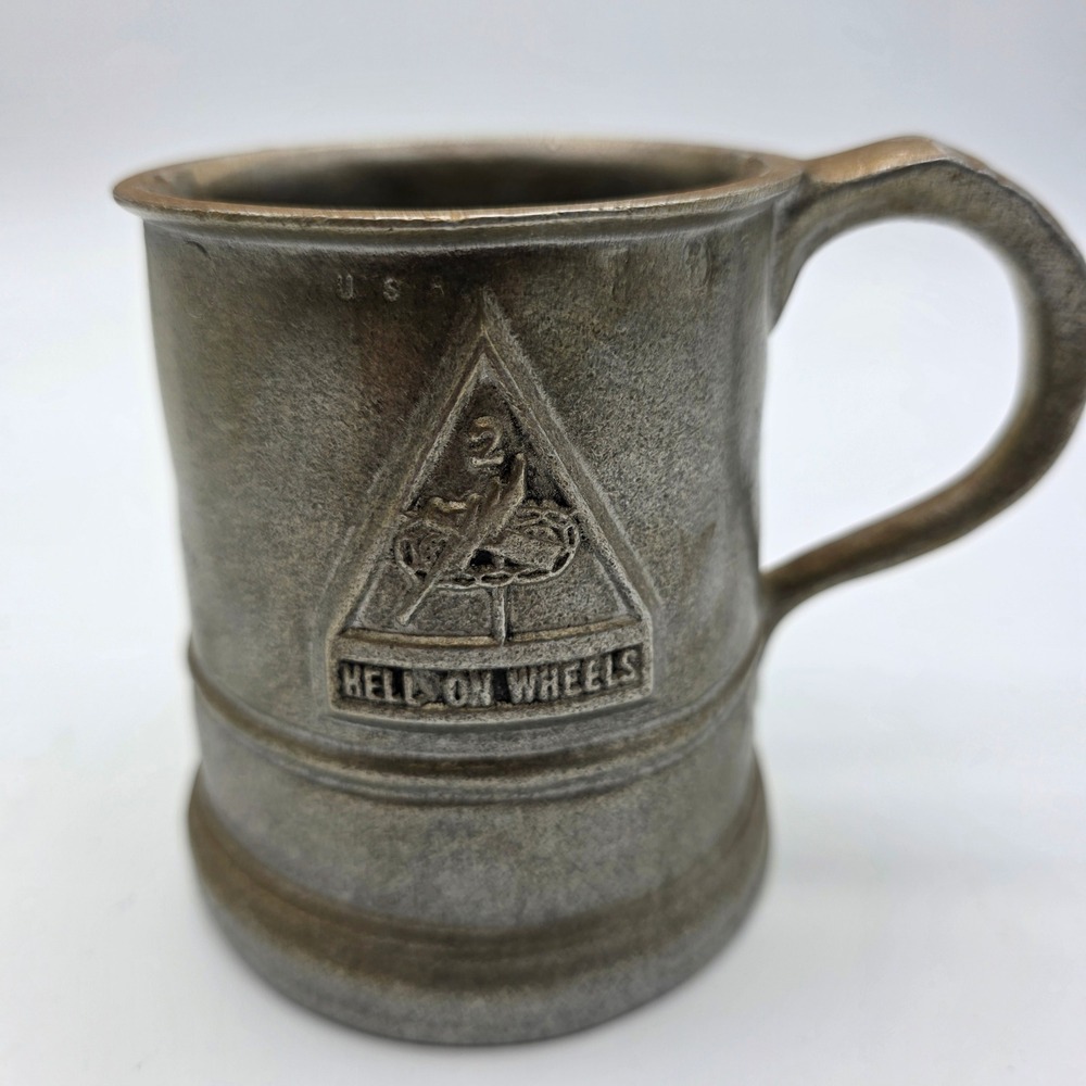 Unbranded Mug Men's Hell on Wheels 2nd Armored Division Pewter Gray OS
